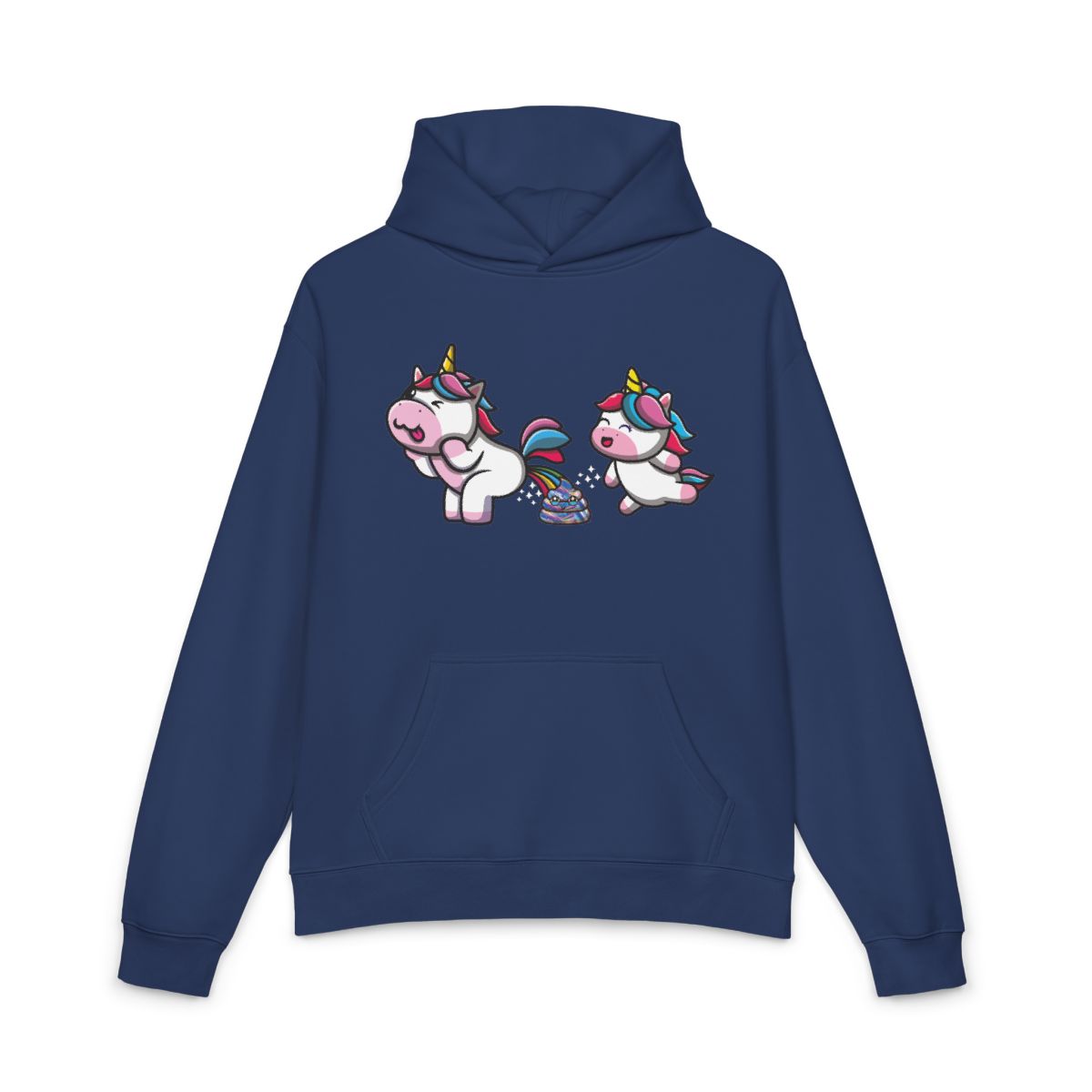 2 Unicorns 1 Poop hoodie
